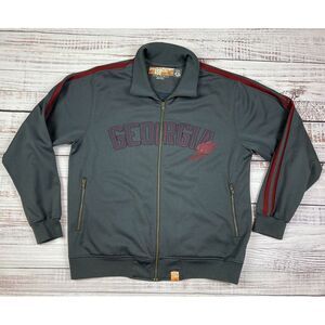 Vtg Nike Athletic Dept Georgia Bulldogs UGA Varsity Track Jacket Patch Sz XL‎